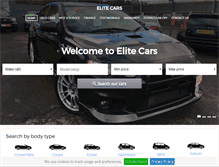 Tablet Screenshot of elitecars1.co.uk